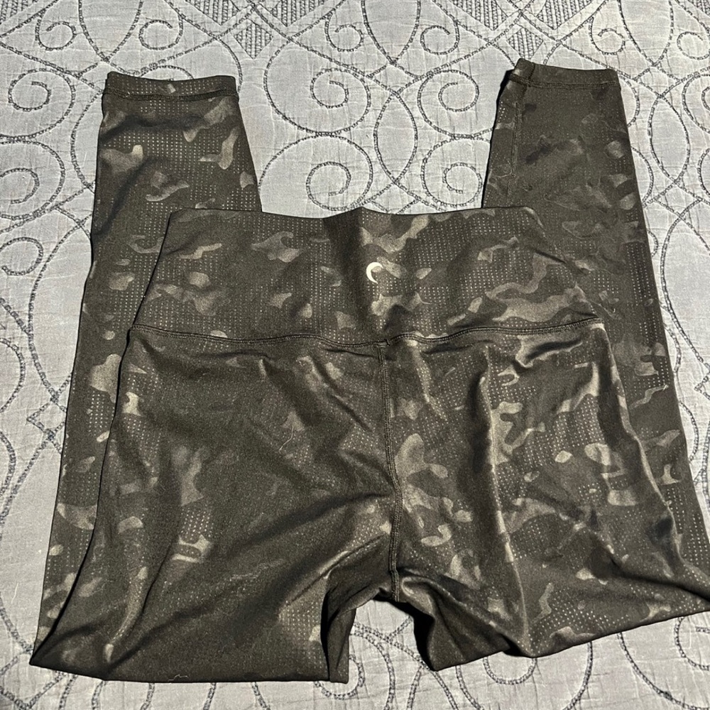 Zyia Actuve reflective black battleship 7/8 leggings